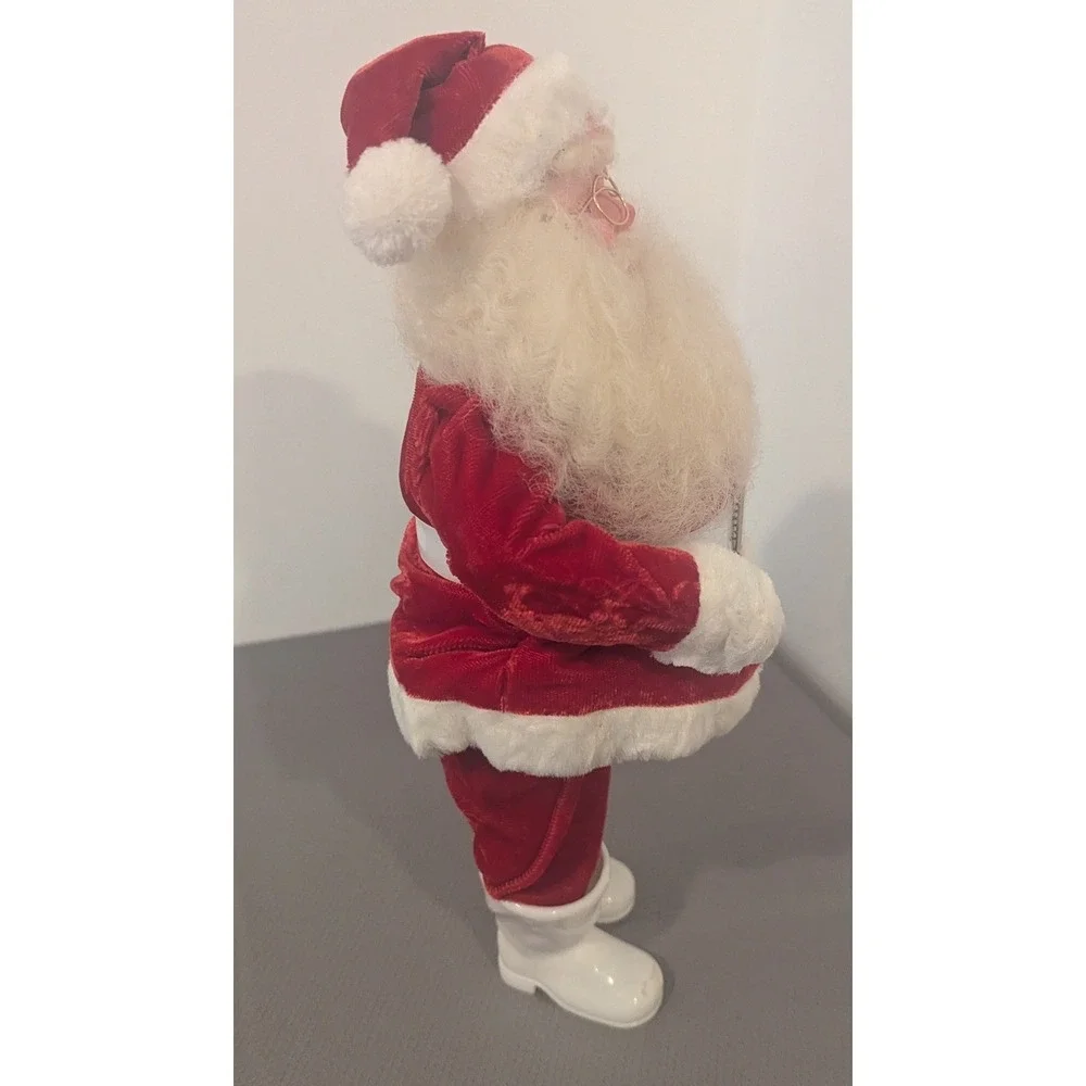 VTG Harold Gale Santa Claus w/ Red Velvet Suit Glasses 14